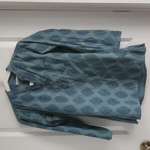 Mata traders xs blue cotton top